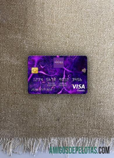 Laos Indochina Bank Visa Classic Cartão Photolook Frente baixar para verificação